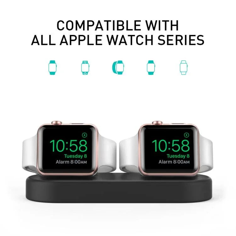 Station de rangement et de charge de bureau 2 en 1 AhaStyle DD97 pour Apple Watch et écouteurs.