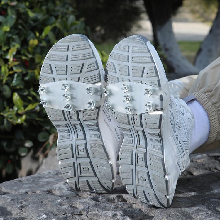 AOTU AT8614 1 paire de couvre-chaussures antidérapants à 7 dents pour extérieur, crampons antidérapants pour alpinisme sur glace