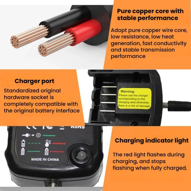 Chargeur batterie lithium Black&Decker 12-18V LCS1620, prise US, prise EU, prise UK