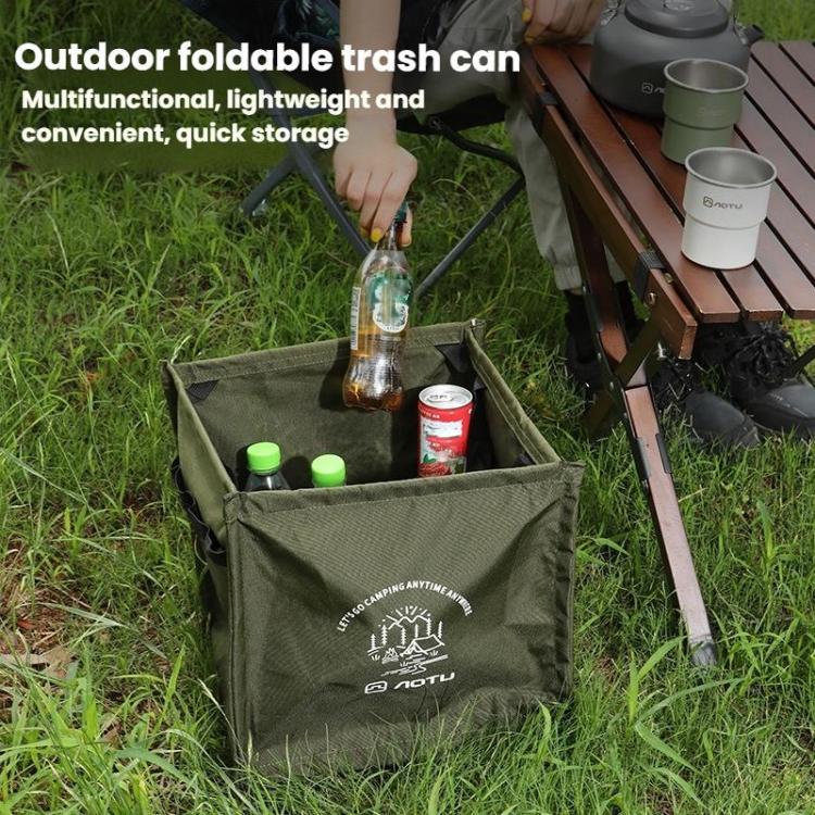 AOTU AT6361 Poubelle Pliante d'Extérieur 27L Grande Capacité Organisateur de Rangement Boîte de Rangement Portable pour Camping