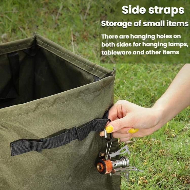 AOTU AT6361 Poubelle Pliante d'Extérieur 27L Grande Capacité Organisateur de Rangement Boîte de Rangement Portable pour Camping