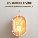 Stérilisateur et support de brosse à dents UV rechargeable CKPA avec écran intelligent, support adhésif sans perçage pour brosses à dents électriques