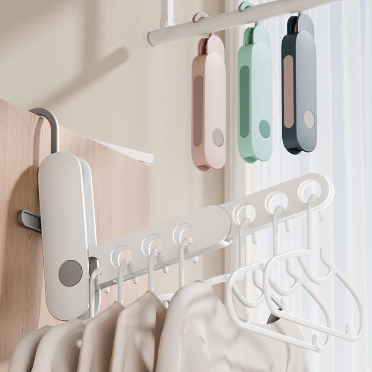 Multifunctional Travel Foldable Clothes Drying Rack With Seven Holes