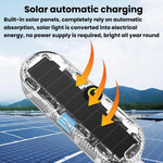 Car Solar-Powered Anti-Collision Warning Light Motorcycle Wireless LED Rear Tail Light, 2pcs