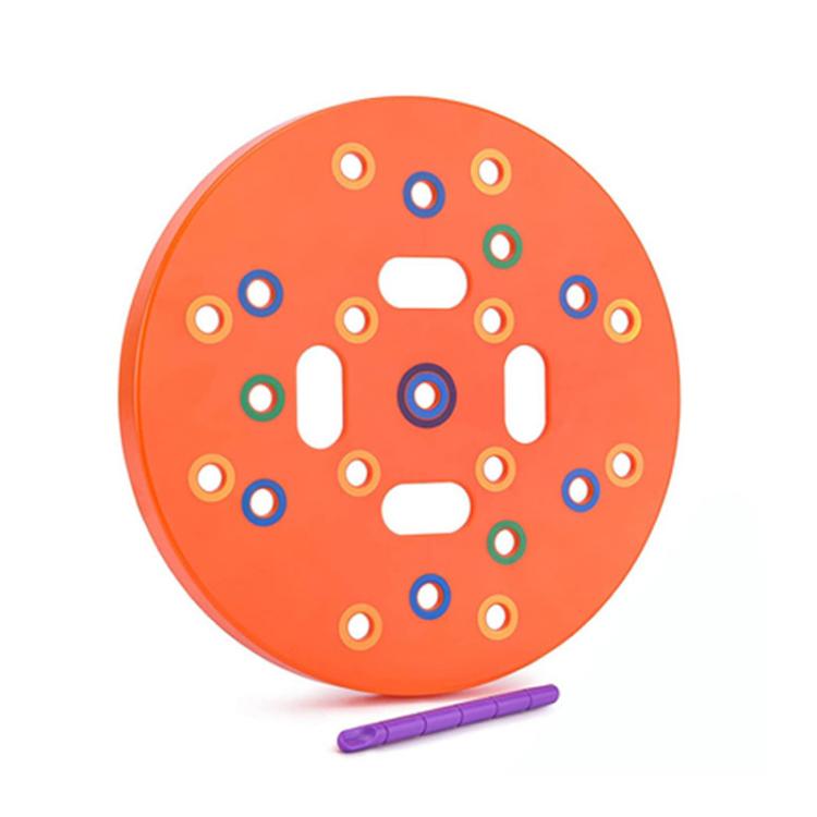 Outil de positionnement de pochoir pour semis Planche de plantation de légumes, rond orange, carré vert