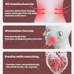Haltère portable pour exercice respiratoire abdominal Entraîneur de capacité vitale et du tronc