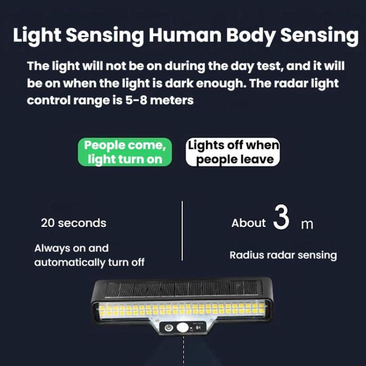 Éclairage extérieur à détecteur de mouvement solaire, Lumière chaude, Lumière blanche, Lumière vive