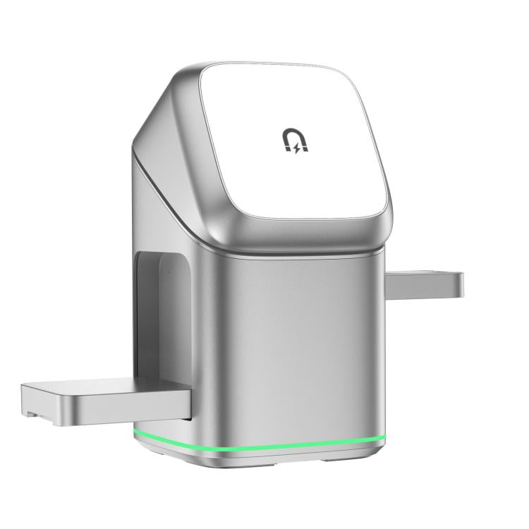 Support de charge sans fil magnétique rotatif 3-en-1 en métal