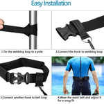 Ceinture d'entraînement à la force de natation avec bloc et corde élastique