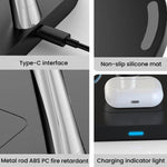 15W 3 In 1 Magnetic Wireless Charger For Phones Watches Earbuds Desktop Multi-Functional Phone Stand