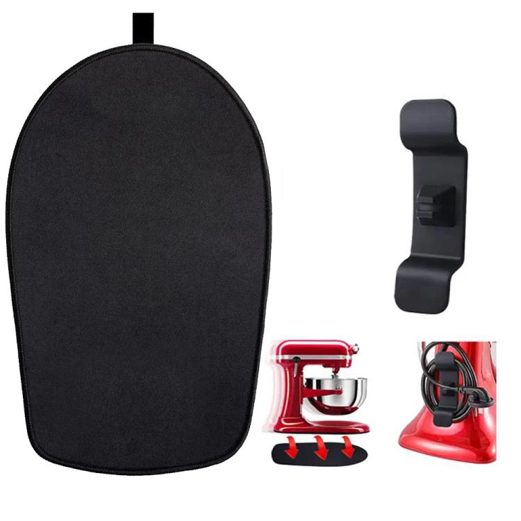 Kitchen Blender Rubber Non-Slip Mat, Large + 2 Cord Clips, Small + 2 Cord Clips, Large + 1 Cord Clip, Small + 1 Cord Clip