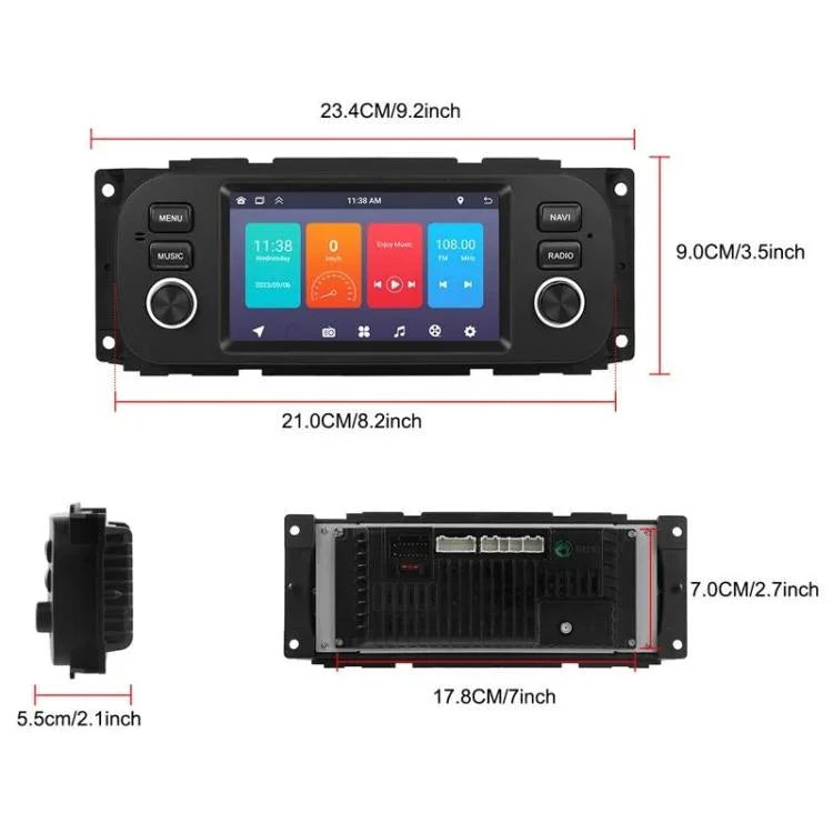 Lecteur de voiture Android 5 pouces, unité tout-en-un de commande centrale de voiture, version standard, version standard + caméra 12 LED + micro