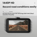 Support à ventouse enregistreur de conduite WiFi avec vision nocturne HD enregistrement avant et arrière double