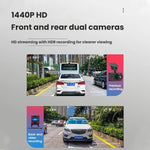 Support à ventouse enregistreur de conduite WiFi avec vision nocturne HD enregistrement avant et arrière double