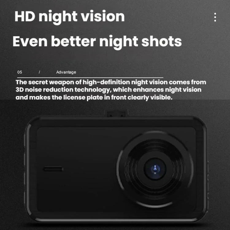 Support à ventouse enregistreur de conduite WiFi avec vision nocturne HD enregistrement avant et arrière double