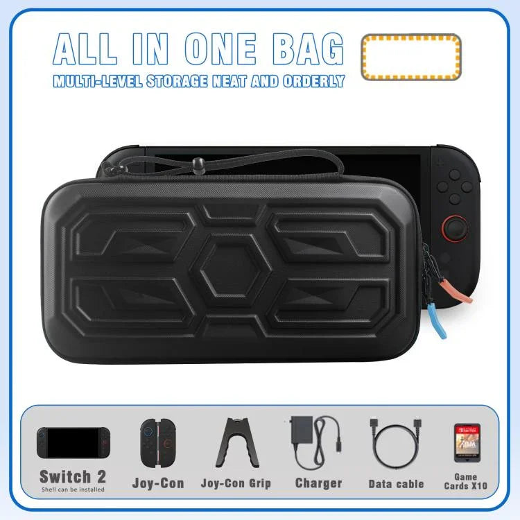 Coque Rigide de Protection Style Mecha pour Nintendo Switch 2, Sac de Transport Portable Antichoc