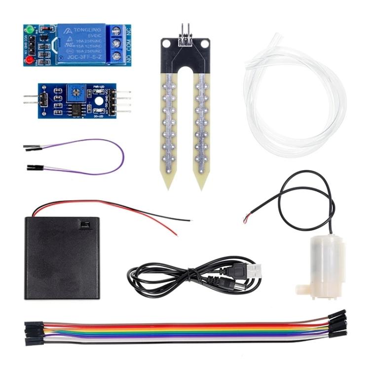 Kit d'irrigation pompe d'arrosage automatique détection d'humidité du sol DIY, 1 voie