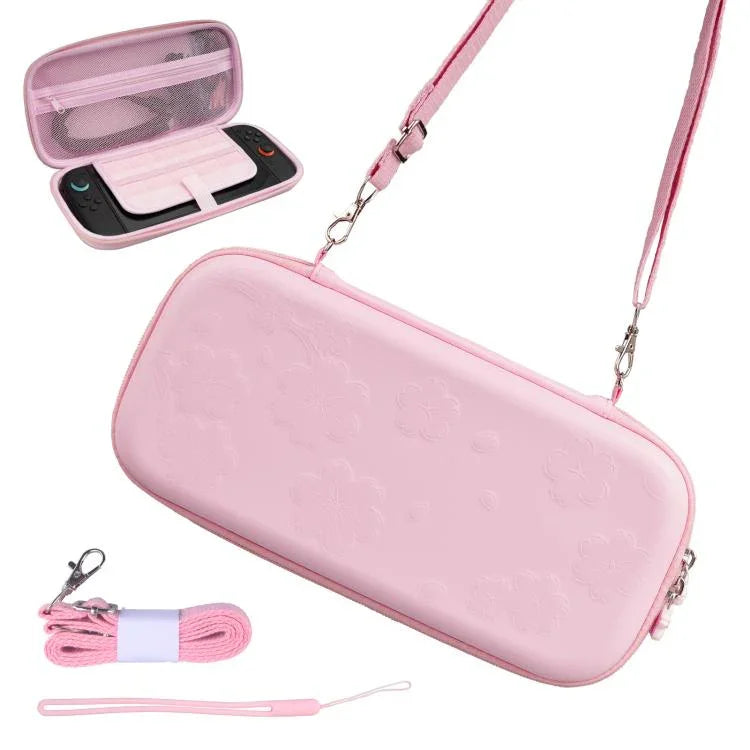 Sac Bandoulière à Imprimé Sakura pour Nintendo Switch 2, Étui Portable à Épaule