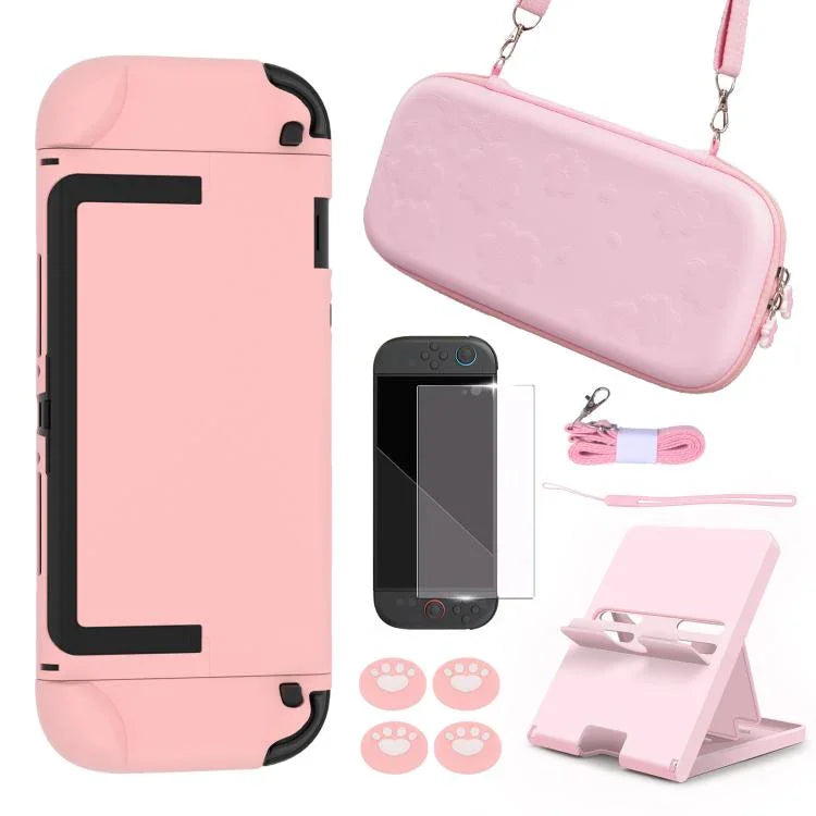 Pack d’Accessoires Sakura pour Nintendo Switch 2, Étui de Transport Portable avec Coque, 4 Grip pour Pouce, Protection d’Écran & Support