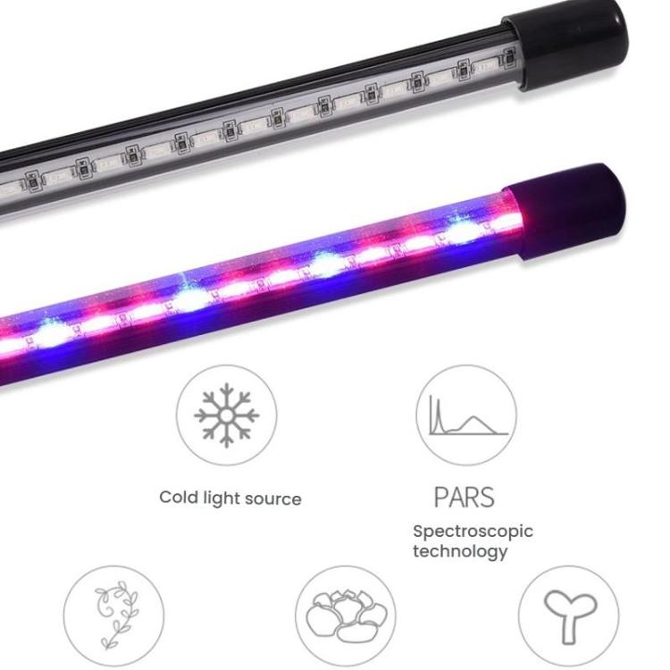 Lampe de Croissance de Plantes Clip-On Spectre Complet avec Télécommande, 2 Têtes, 3 Têtes, 4 Têtes