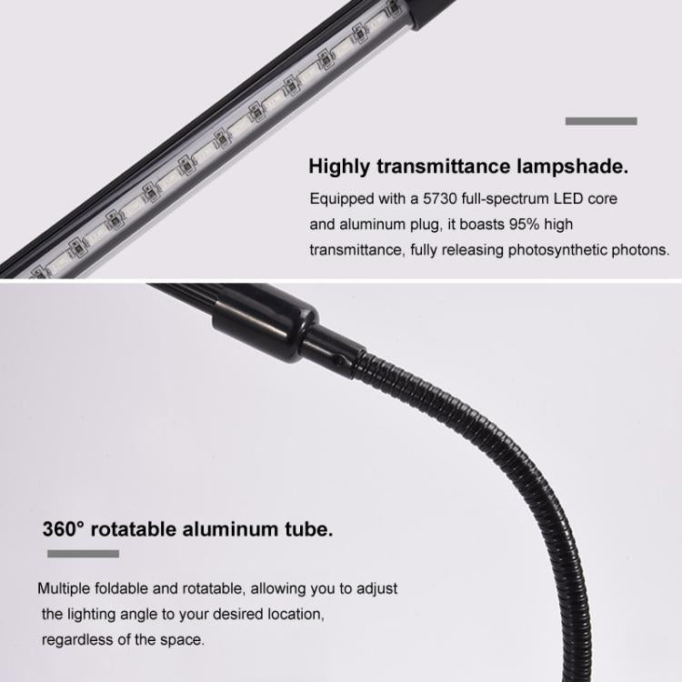 Lampe de Croissance de Plantes Clip-On Spectre Complet avec Télécommande, 2 Têtes, 3 Têtes, 4 Têtes