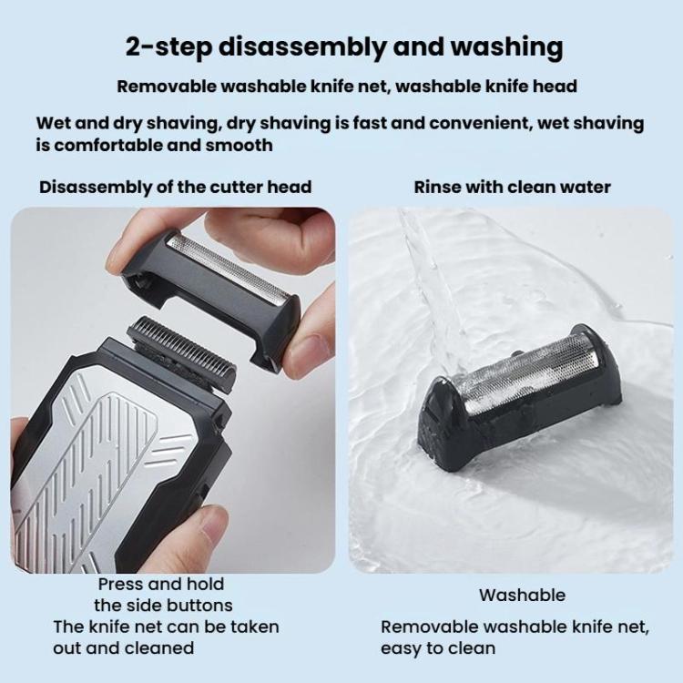 Rasoir électrique rechargeable à tête oscillante
