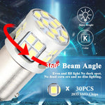 1pair Automotive 30-LED Wick 12V-80V Turn/Daytime Running/Taillight, 1156 Straight Pin, 1156 Crooked Pin, 1157