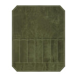 Sac de rangement portable en toile cirée humide pour couteaux de pique-nique, 7 compartiments (vert armée), 7 compartiments (kaki)