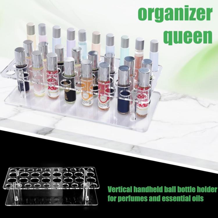 Présentoir à rouge à lèvres transparent en acrylique 36 trous, support de rangement pour parfum et pinceaux de maquillage, YX202