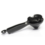 Brosse de nettoyage pour tête de groupe de machine à expresso de 58 mm, conception en entonnoir, brosse à récurer à poils en nylon pour porte-filtre