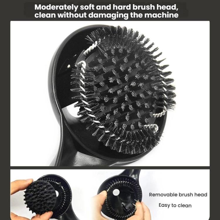 Brosse de nettoyage pour tête de groupe de machine à expresso de 58 mm, conception en entonnoir, brosse à récurer à poils en nylon pour porte-filtre
