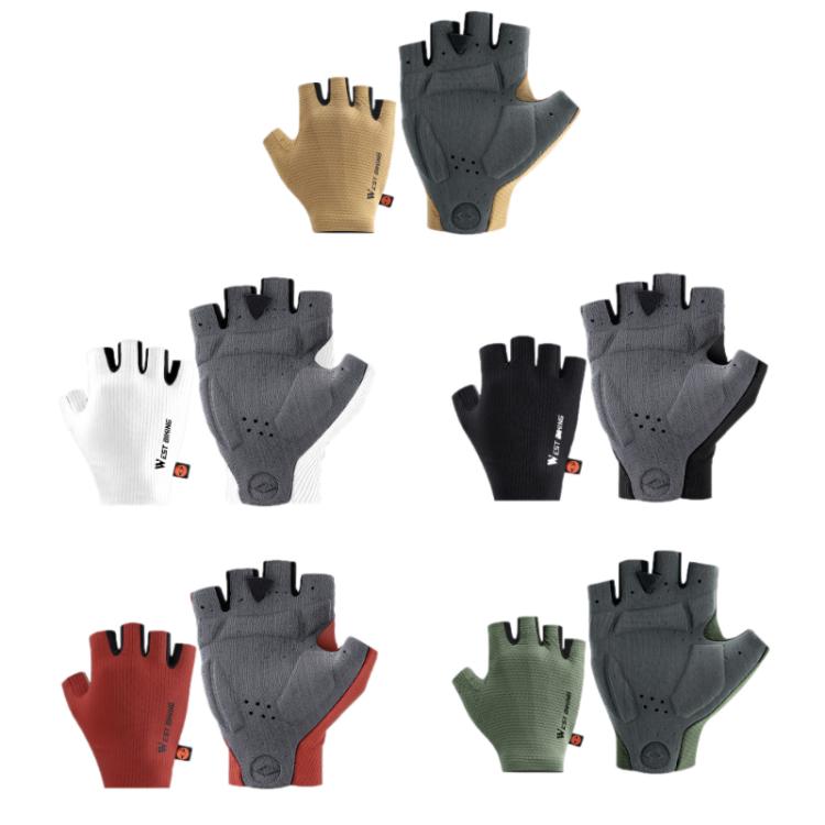 WEST BIKING Gants de cyclisme rembourrés, respirants et antidérapants, M, L, XL, XXL