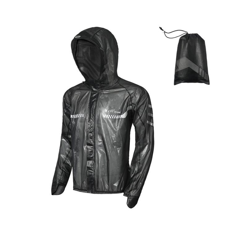 WEST BIKING Imperméable Vélo Léger et Réfléchissant, S, M, L, XL, XXL, XXXL, XXXXL