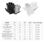 WEST BIKING Gants de cyclisme mi-doigts respirants, antichocs et antidérapants, Tailles M, L, XL, XXL
