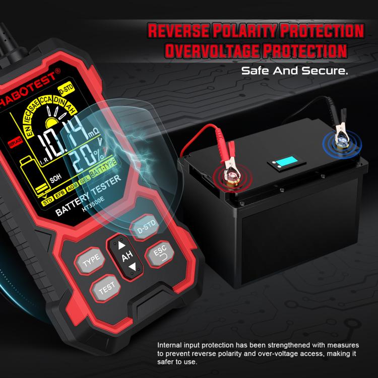 Testeur de durée de vie de batterie de voiture 12/24V HABOTEST