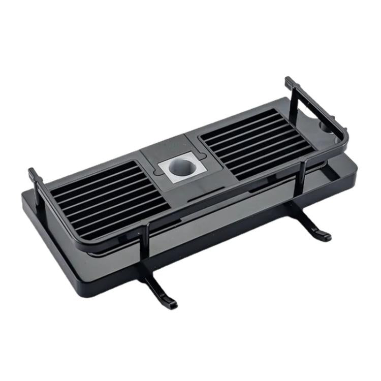 Étagère de tringle de douche, plateau de douche surélevé, support de rangement multifonctionnel pour salle de bain, trou circulaire blanc, trou carré blanc, trou circulaire noir, trou carré noir