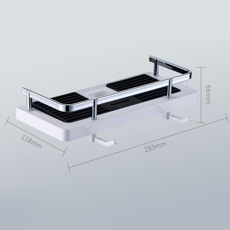Étagère de tringle de douche, plateau de douche surélevé, support de rangement multifonctionnel pour salle de bain, trou circulaire blanc, trou carré blanc, trou circulaire noir, trou carré noir
