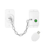 Cadenas intelligent à empreintes digitales avec clé électronique Limiteur d'ouverture de fenêtre pour la sécurité des enfants et des animaux domestiques