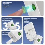 Cadenas intelligent à empreintes digitales avec clé électronique Limiteur d'ouverture de fenêtre pour la sécurité des enfants et des animaux domestiques