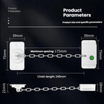 Cadenas intelligent à empreintes digitales avec clé électronique Limiteur d'ouverture de fenêtre pour la sécurité des enfants et des animaux domestiques