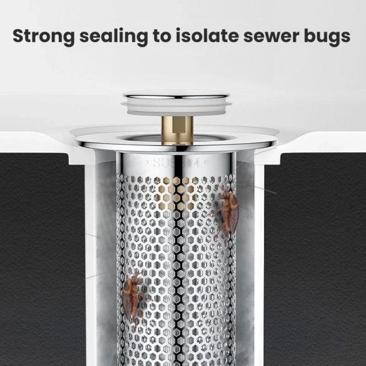 A1 Steel Basket Large Bore Copper Core Drainer Bouncing Core Washbasin 33-55mm Hole Distance Universal Plug Core, Short 8cm, Long 8cm