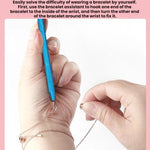 10 crochets pour bijoux, aide au port de bracelet en métal