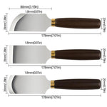 Couteau utilitaire pour amincir et couper le cuir DIY, couteau biseauté, couteau rond, couteau plat