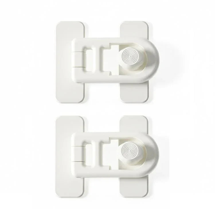 Lot de 2 verrous de réfrigérateur anti-pincement pour enfant, sans perçage