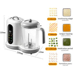Robot multifonction pour aliments pour bébés avec minuteur entièrement automatique, prise US 110 V, prise EU 220 V, prise UK 220 V
