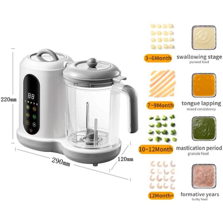 Robot multifonction pour aliments pour bébés avec minuteur entièrement automatique, prise US 110 V, prise EU 220 V, prise UK 220 V