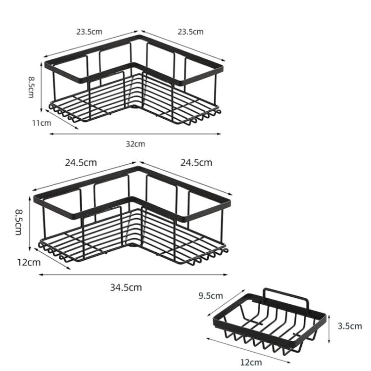 Support de rangement mural sans perçage pour gel douche de salle de bain