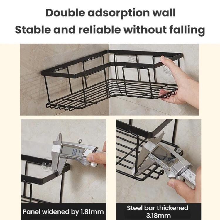 Support de rangement mural sans perçage pour gel douche de salle de bain