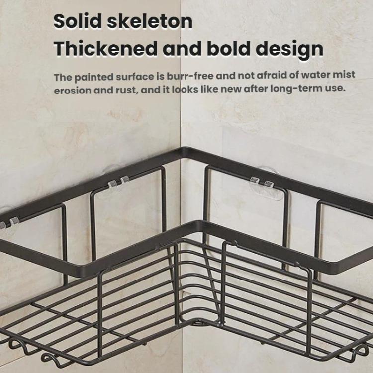 Support de rangement mural sans perçage pour gel douche de salle de bain