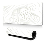 Tapis de souris à texture de lignes abstraites antidérapant pour bureau, gaming, 300x600x2mm, 300x700x2mm, 300x800x2mm, 400x900x2mm